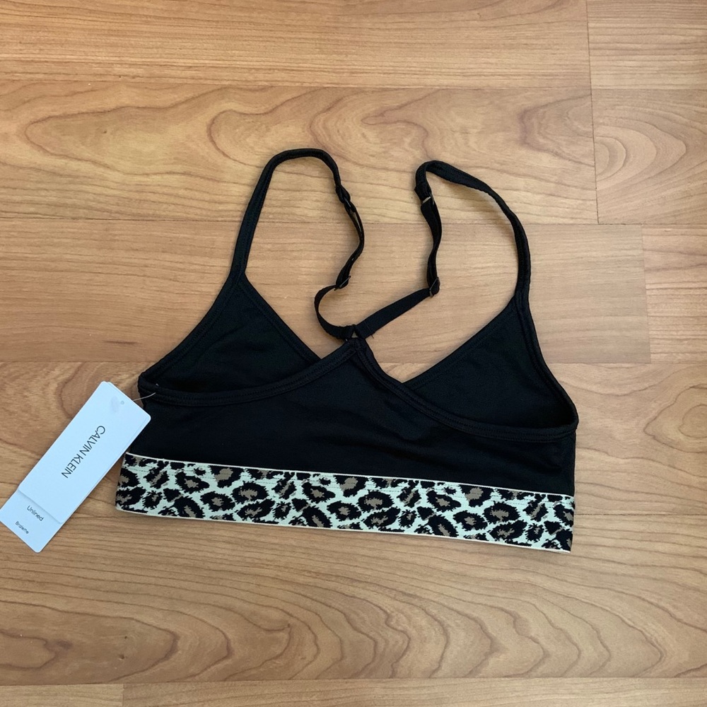 ♥️ Calvin Klein Animal-Print Unlined Bralette - Picture 4 of 5